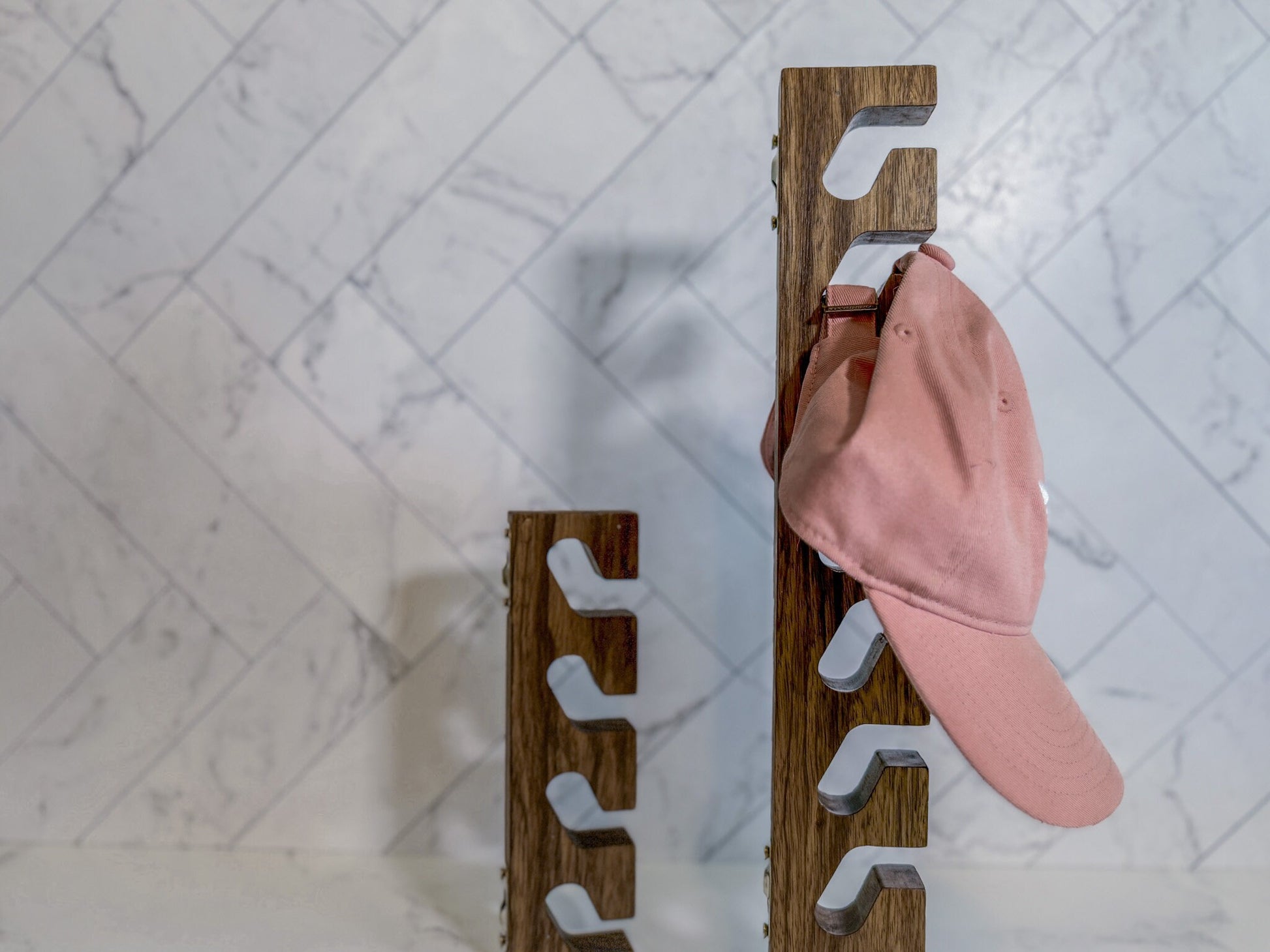 Deluxe Wood Hat Rack – Variety of Sizes – Wood Types – 55+ Color